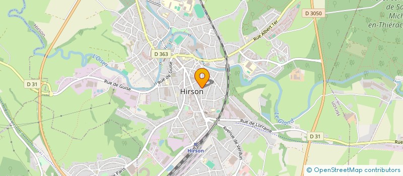 localisation de l'entreprise MONSIEUR NICOLAS GROULARD  HIRSON