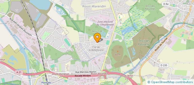 localisation de l'entreprise MONSIEUR NICOLAS GROZIEUX DE LAGUERENNE  ROOST WARENDIN