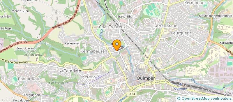 localisation de l'entreprise MONSIEUR NICOLAS GUEMENE à QUIMPER