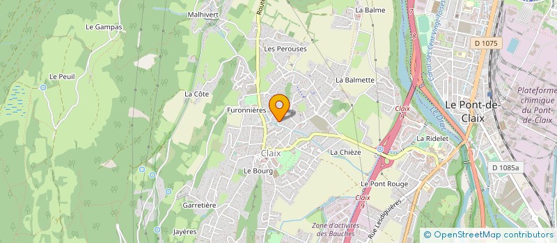 localisation de l'entreprise MONSIEUR NICOLAS GUERCHET  CLAIX