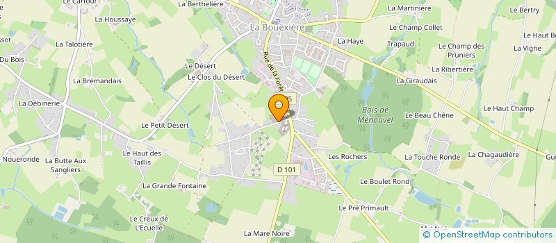 localisation de l'entreprise MONSIEUR NICOLAS GUERIN  LA BOUEXIERE