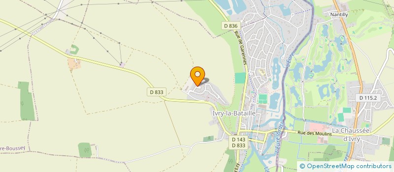 localisation de l'entreprise MONSIEUR NICOLAS GUERRIER  IVRY-LA-BATAILLE