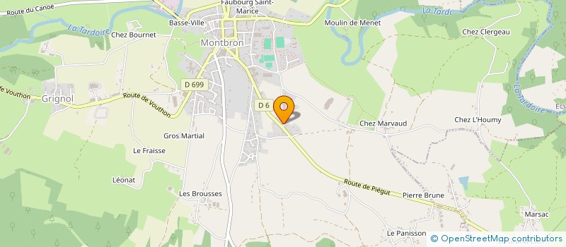 localisation de l'entreprise MONSIEUR NICOLAS GUERRY  MONTBRON