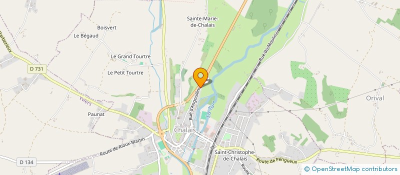 localisation de l'entreprise MONSIEUR NICOLAS GUETTE à CHALAIS