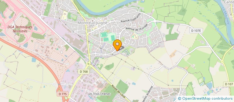 localisation de l'entreprise MONSIEUR NICOLAS GUIBRET  MONTREUIL-JUIGNE