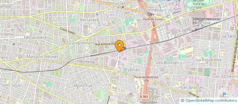 localisation de l'entreprise MONSIEUR NICOLAS GUICHARD à VILLEURBANNE