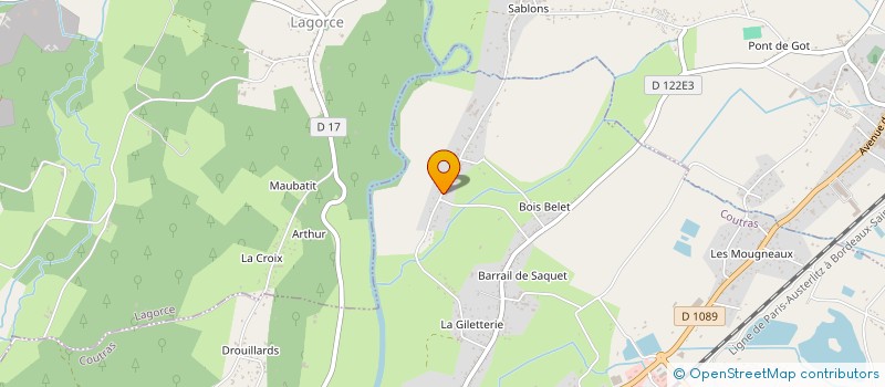 localisation de l'entreprise MONSIEUR NICOLAS GUICHARD  COUTRAS