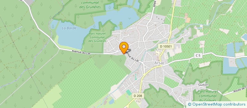 localisation de l'entreprise MONSIEUR NICOLAS GUICHEMERRE  ARSAC