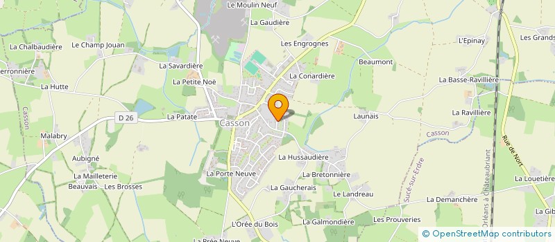 localisation de l'entreprise MONSIEUR NICOLAS GUICHETEAU  CASSON