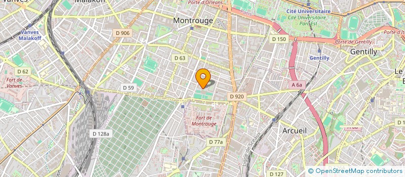 localisation de l'entreprise MONSIEUR NICOLAS GUIDETTI  MONTROUGE