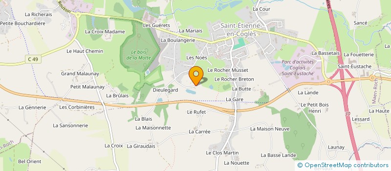 localisation de l'entreprise MONSIEUR NICOLAS GUIEBA  MAEN ROCH