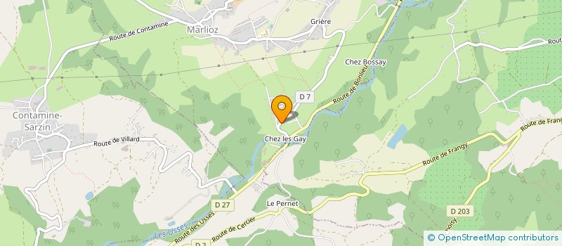 localisation de l'entreprise MONSIEUR NICOLAS GUIFFARD  MARLIOZ