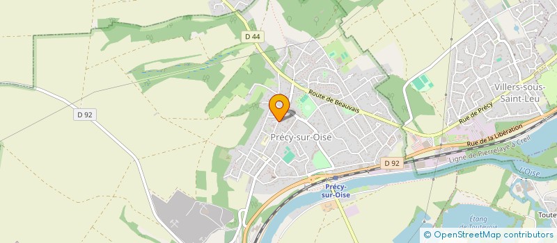 localisation de l'entreprise MONSIEUR NICOLAS GUILBERT  PRECY-SUR-OISE