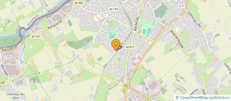 localisation de l'entreprise MONSIEUR NICOLAS GUILBERT  HALLUIN