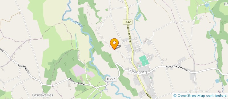 localisation de l'entreprise MONSIEUR NICOLAS GUILBERT  SEVIGNACQ