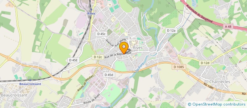 localisation de l'entreprise MONSIEUR NICOLAS GUILLAUD  RIVES