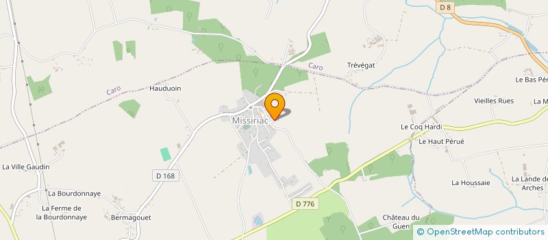 localisation de l'entreprise MONSIEUR NICOLAS GUILLEMIN  MISSIRIAC