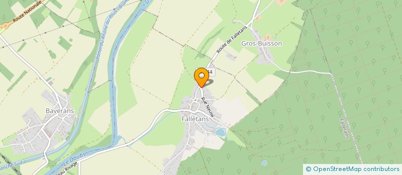 localisation de l'entreprise MONSIEUR NICOLAS GUILLERME  FALLETANS
