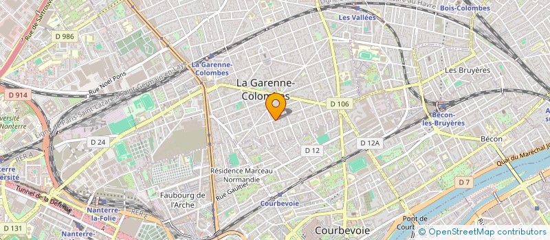 localisation de l'entreprise MONSIEUR NICOLAS GUILLET à LA GARENNE-COLOMBES