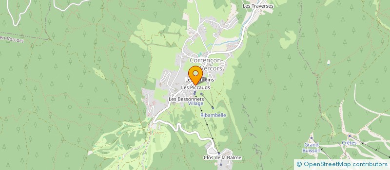 localisation de l'entreprise MONSIEUR NICOLAS GUILLET  CORRENCON-EN-VERCORS