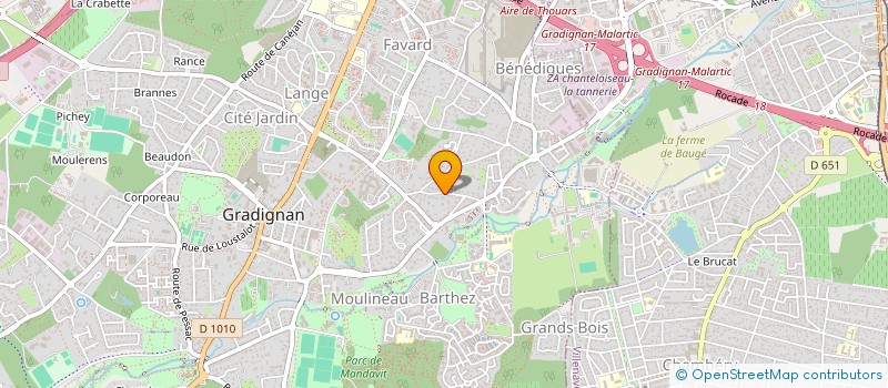 localisation de l'entreprise MONSIEUR NICOLAS GUILLON  GRADIGNAN