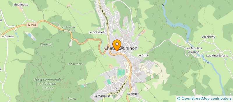 localisation de l'entreprise MONSIEUR NICOLAS GUILLOT  CHATEAU-CHINON (VILLE)