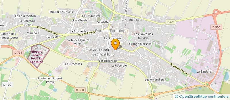 localisation de l'entreprise MONSIEUR NICOLAS GUILLOT  DOUE-EN-ANJOU