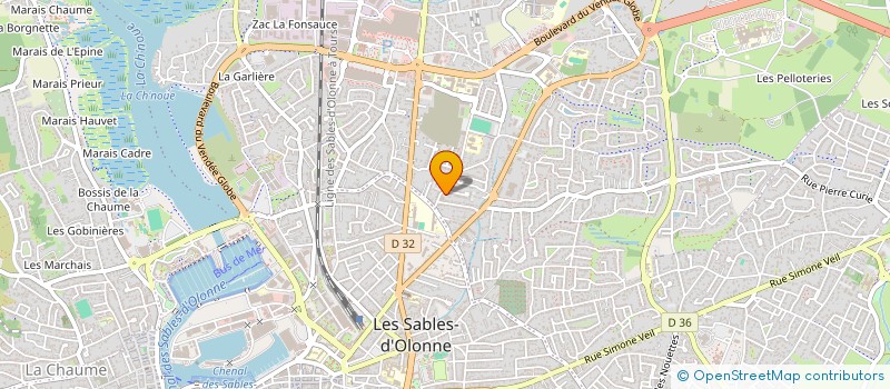 localisation de l'entreprise MONSIEUR NICOLAS GUILLOTIN à LES SABLES D'OLONNE