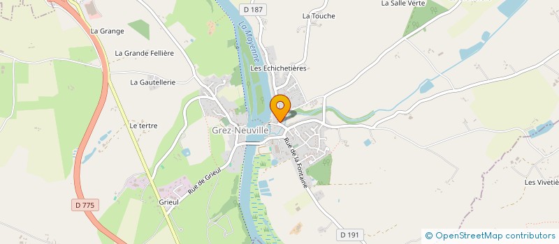 localisation de l'entreprise MONSIEUR NICOLAS GUINAUDEAU  GREZ-NEUVILLE