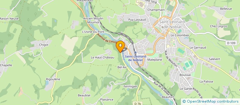 localisation de l'entreprise MONSIEUR NICOLAS GUIOMAR à SAINT-LEONARD-DE-NOBLAT
