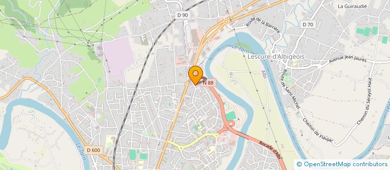 localisation de l'entreprise MONSIEUR NICOLAS GUIRAUD à ALBI