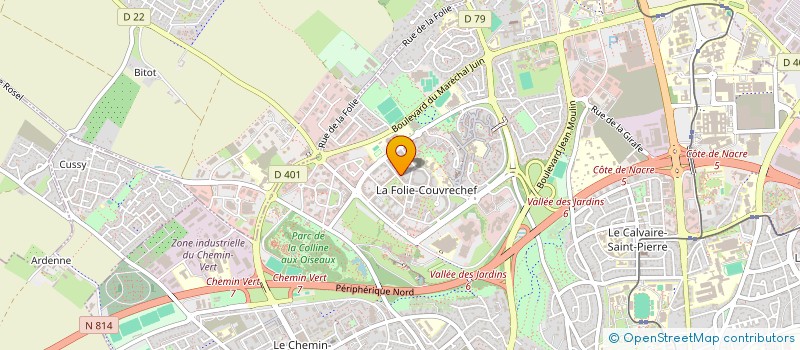 localisation de l'entreprise MONSIEUR NICOLAS GUITTONNEAU à CAEN