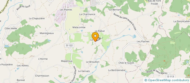 localisation de l'entreprise MONSIEUR NICOLAS GUYOT  SAINT-MARTIN-EN-HAUT