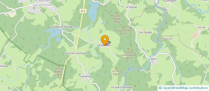 localisation de l'entreprise MONSIEUR NICOLAS GYSELINCK  LE MONTEIL-AU-VICOMTE