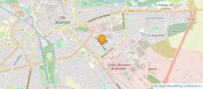 localisation de l'entreprise MONSIEUR NICOLAS HADENGUE  BOURGES