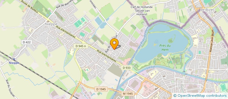 localisation de l'entreprise MONSIEUR NICOLAS HAERINCK  NIEPPE