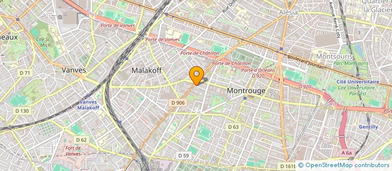 localisation de l'entreprise MONSIEUR NICOLAS HAICO  MONTROUGE