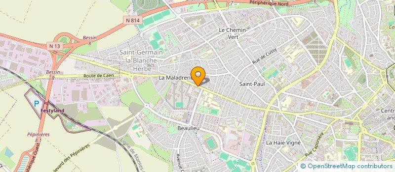 localisation de l'entreprise MONSIEUR NICOLAS HALLEY à CAEN