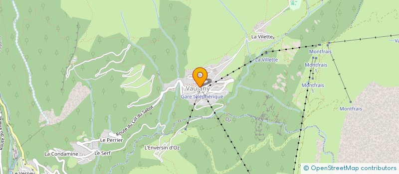 localisation de l'entreprise MONSIEUR NICOLAS HANOTEL  VAUJANY