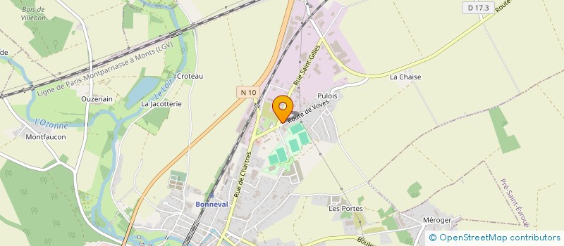 localisation de l'entreprise MONSIEUR NICOLAS HAUDEBOURG  BONNEVAL