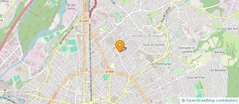 localisation de l'entreprise MONSIEUR NICOLAS HELMBACHER à ANNECY