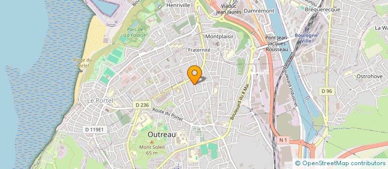 localisation de l'entreprise MONSIEUR NICOLAS HENNUYER  OUTREAU