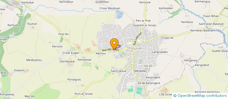 localisation de l'entreprise MONSIEUR NICOLAS HERE  PLOUVIEN
