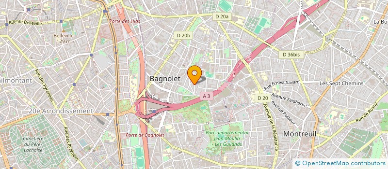 localisation de l'entreprise MONSIEUR NICOLAS HERENSTEIN  BAGNOLET