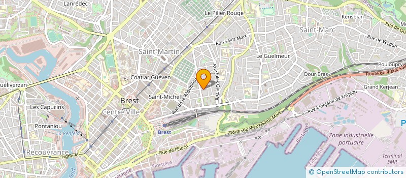 localisation de l'entreprise MONSIEUR NICOLAS HERVOCHES  BREST