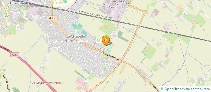 localisation de l'entreprise MONSIEUR NICOLAS HIAULT à LA CHAPELLE-D'ARMENTIERES