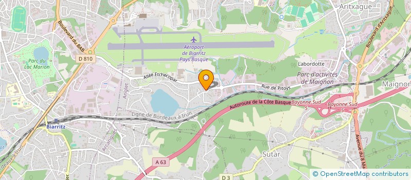 localisation de l'entreprise MONSIEUR NICOLAS HILLAU  BAYONNE