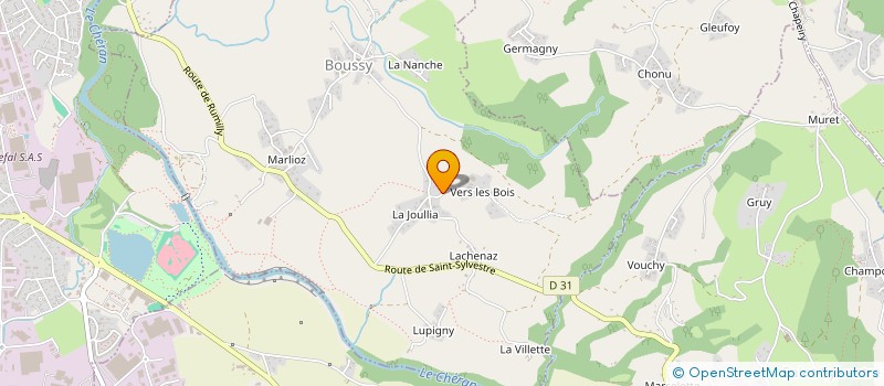 localisation de l'entreprise MONSIEUR NICOLAS HILLIER  BOUSSY