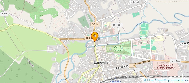 localisation de l'entreprise MONSIEUR NICOLAS HILPERT  LUNEVILLE