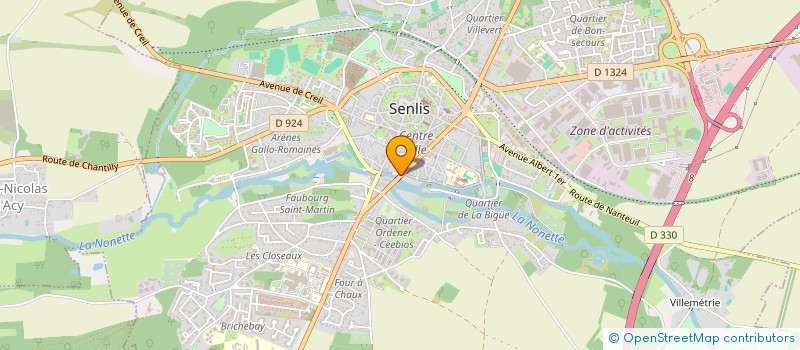 localisation de l'entreprise MONSIEUR NICOLAS HIMPE  SENLIS